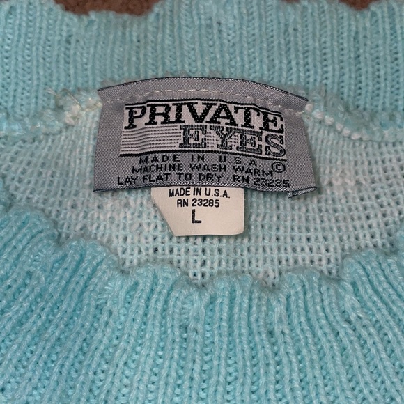 Vintage blue sweater - Picture 2 of 3